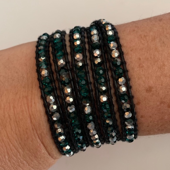 Victoria Emerson Jewelry - Victoria Emerson Green Crystal Wrap Bracelet Victoria Emerson Jewelry - Victoria Emerson Green Crystal Wrap Bracelet